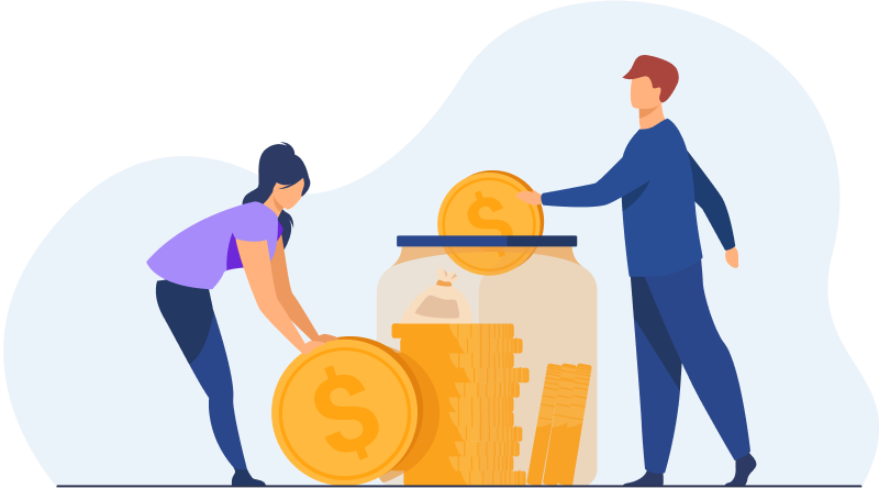 Fundraising illustration